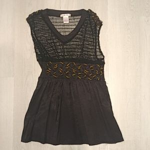 Fishnet crochet sleeveless top